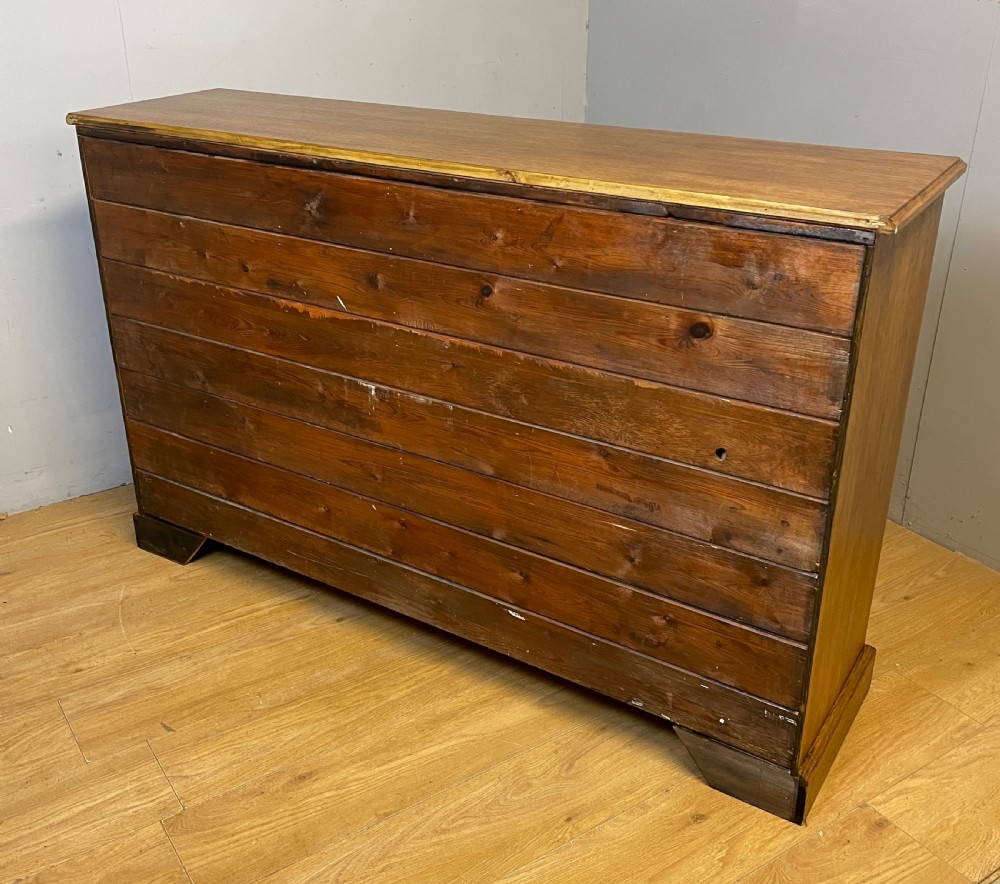 Edwardian set of 66 oak filing drawers with original brass fittings  View XII
