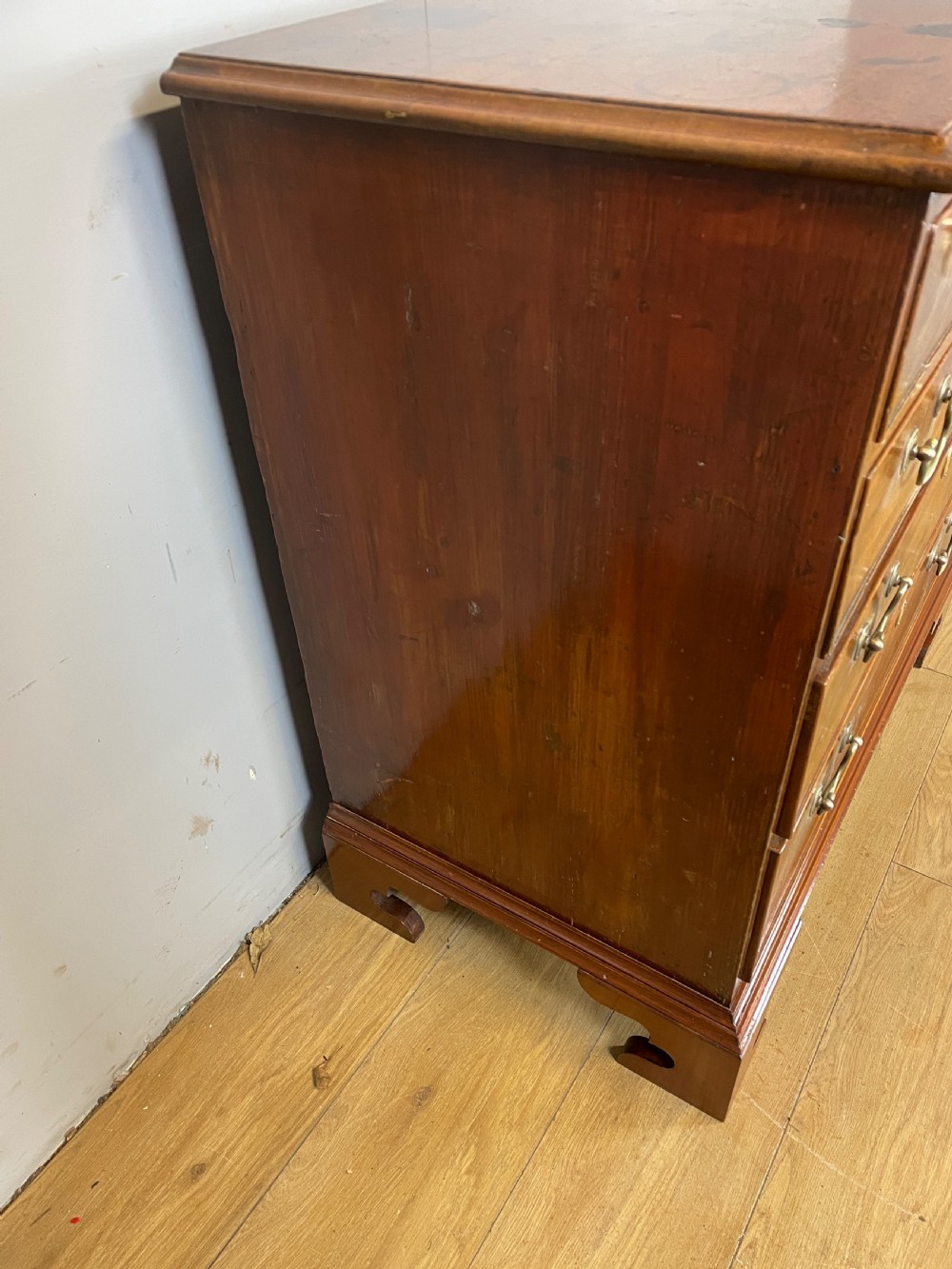 C19TH small mahogany chest of four drawers  View VI