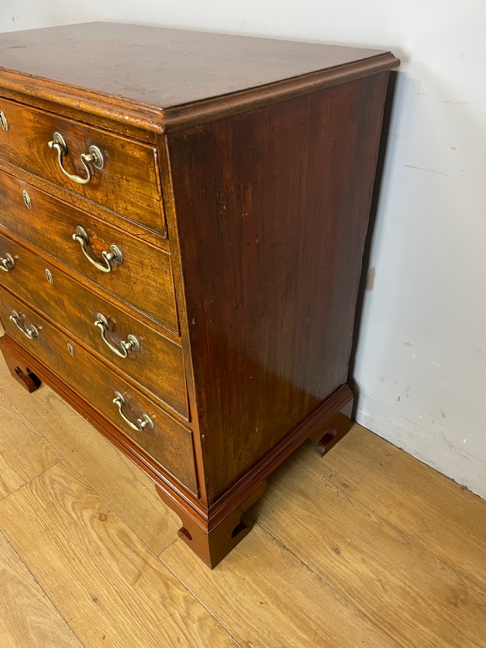 C19TH small mahogany chest of four drawers  View VII