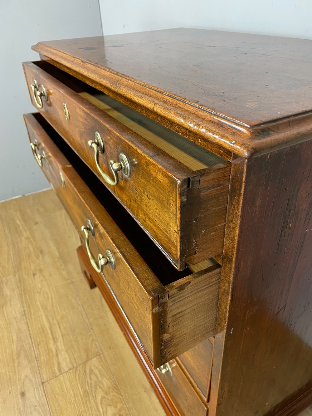 C19TH small mahogany chest of four drawers  View VIII