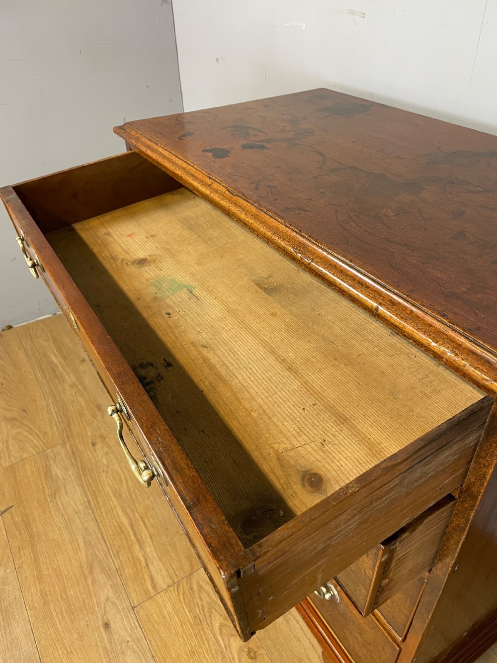 C19TH small mahogany chest of four drawers  View IX