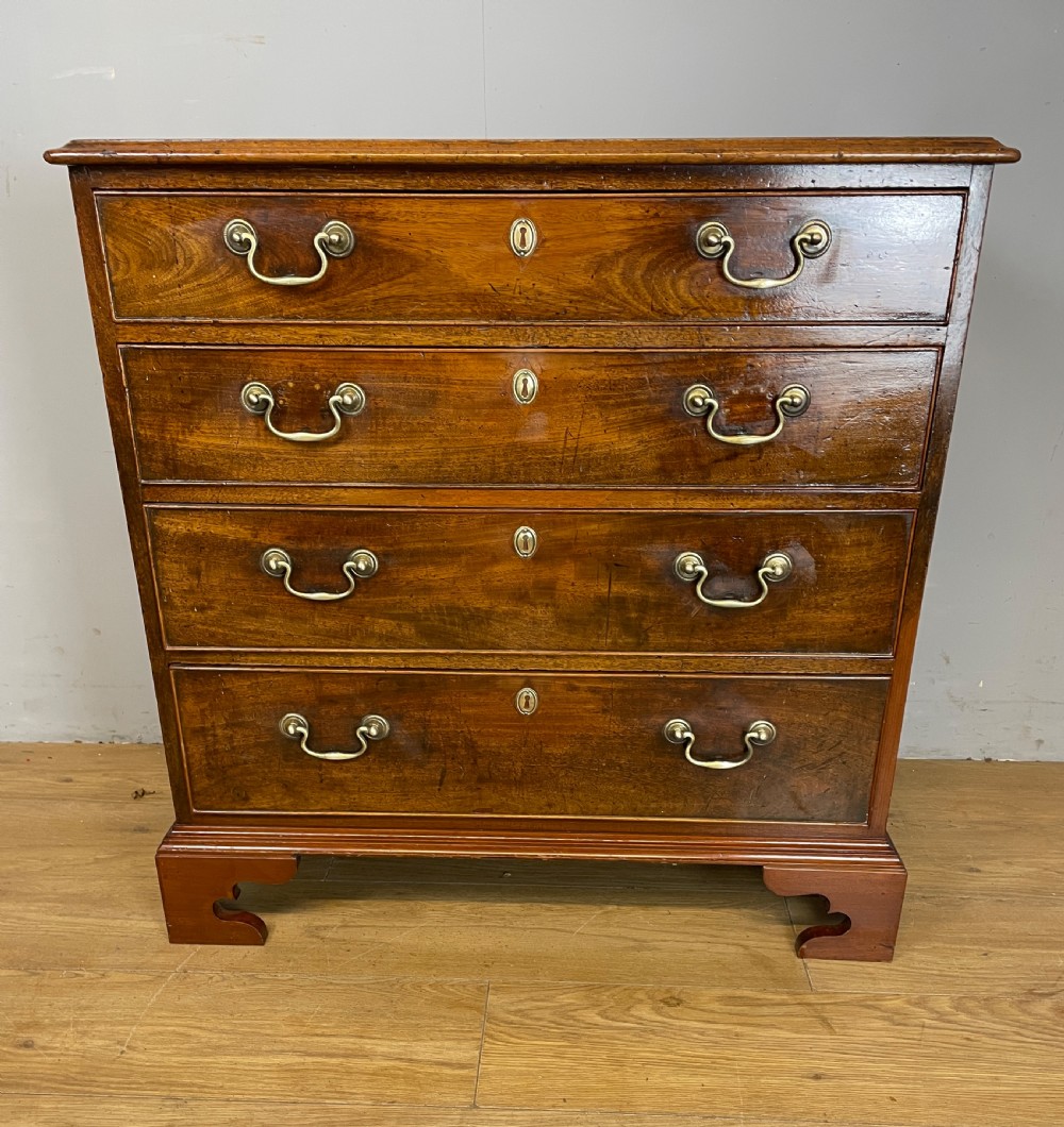 C19TH small mahogany chest of four drawers  View X