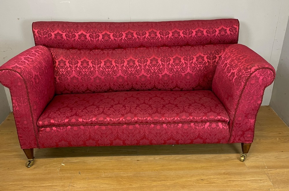 C19TH country house sofa with drop arm mechanism  View II