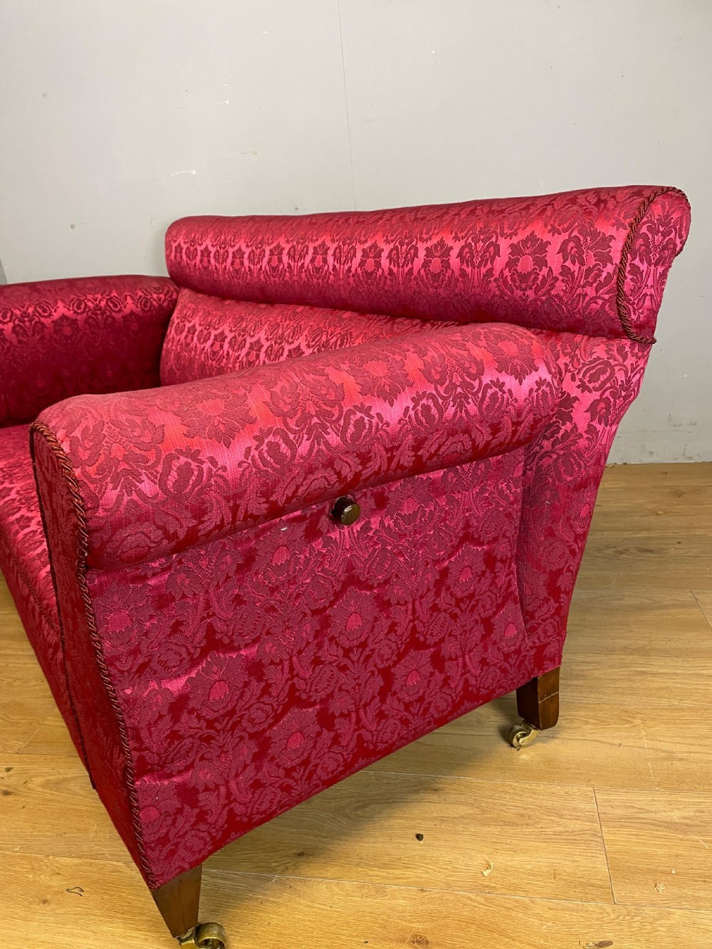 C19TH country house sofa with drop arm mechanism  View VI