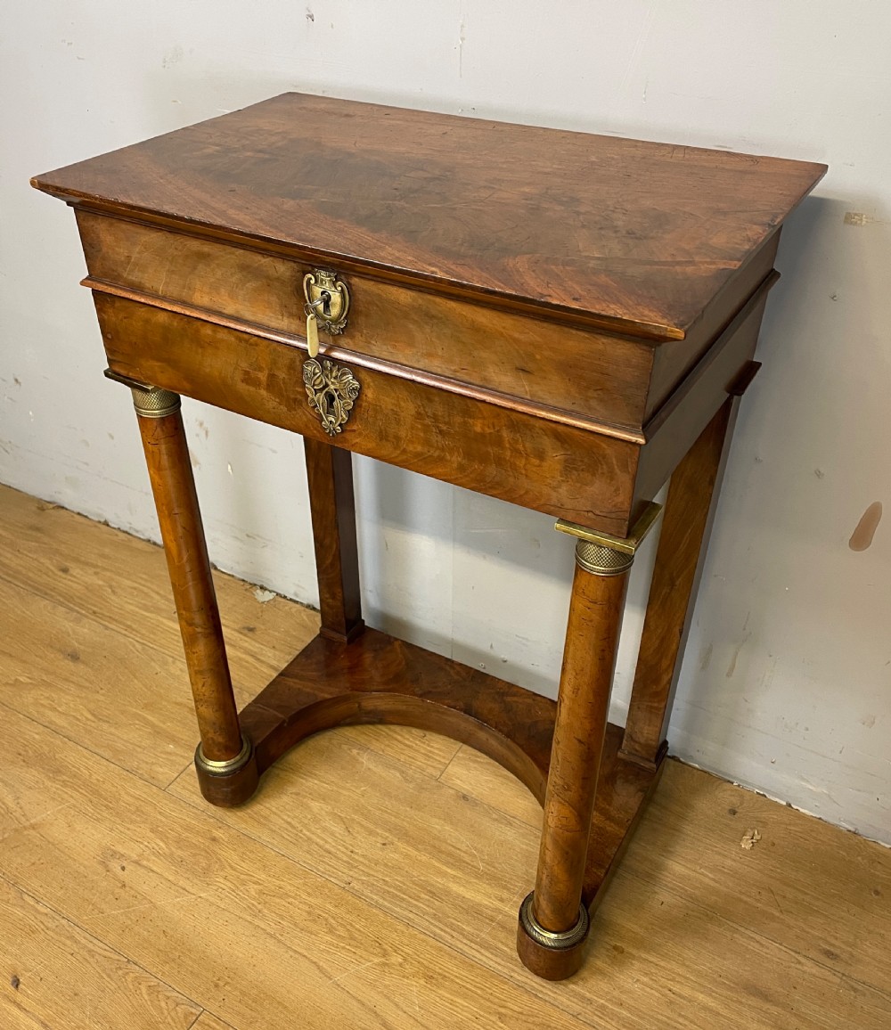 French Empire mahogany writing table circa 1830 with provenance 