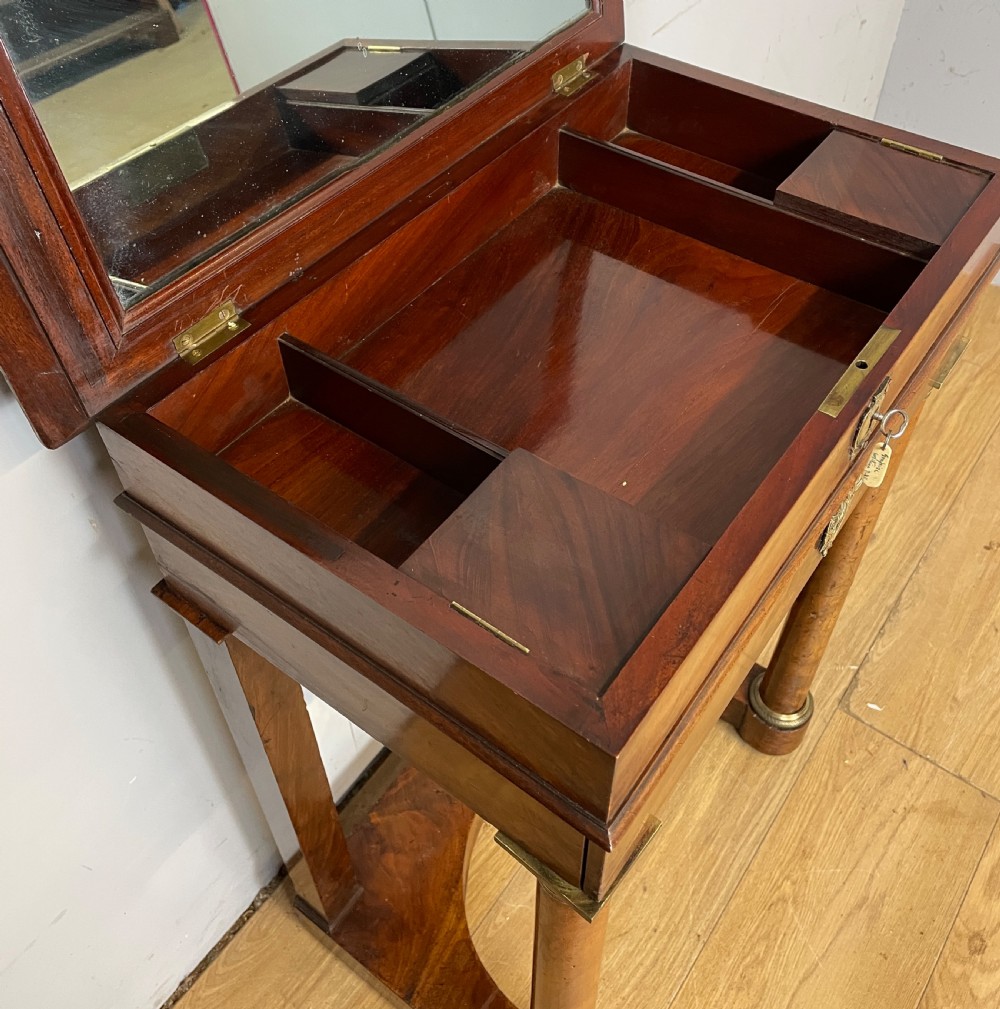 French Empire mahogany writing table circa 1830 with provenance  View IV