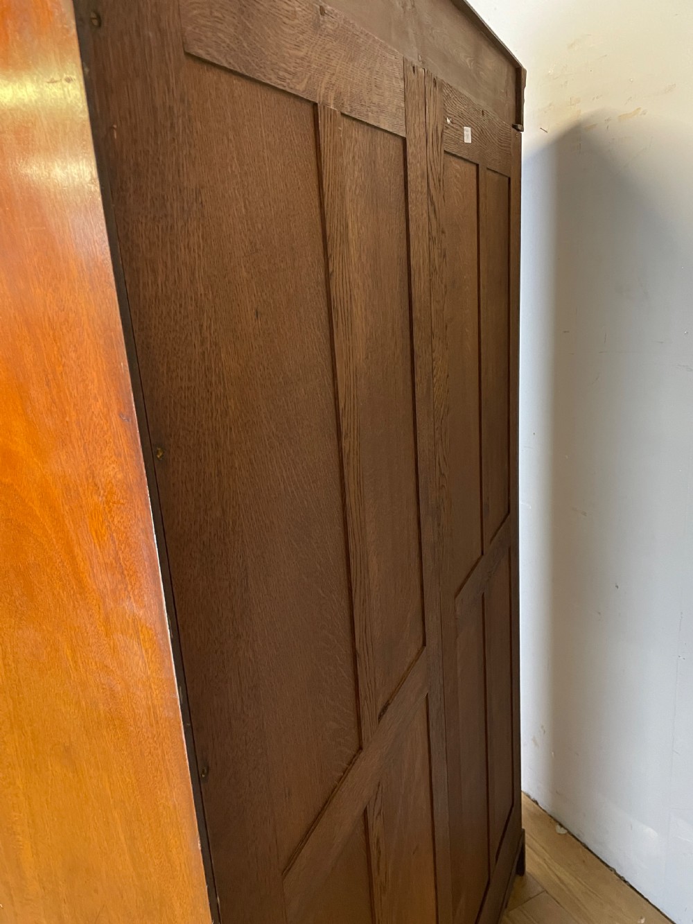 C19TH flame mahogany Channel Islands double wardrobe  View IX
