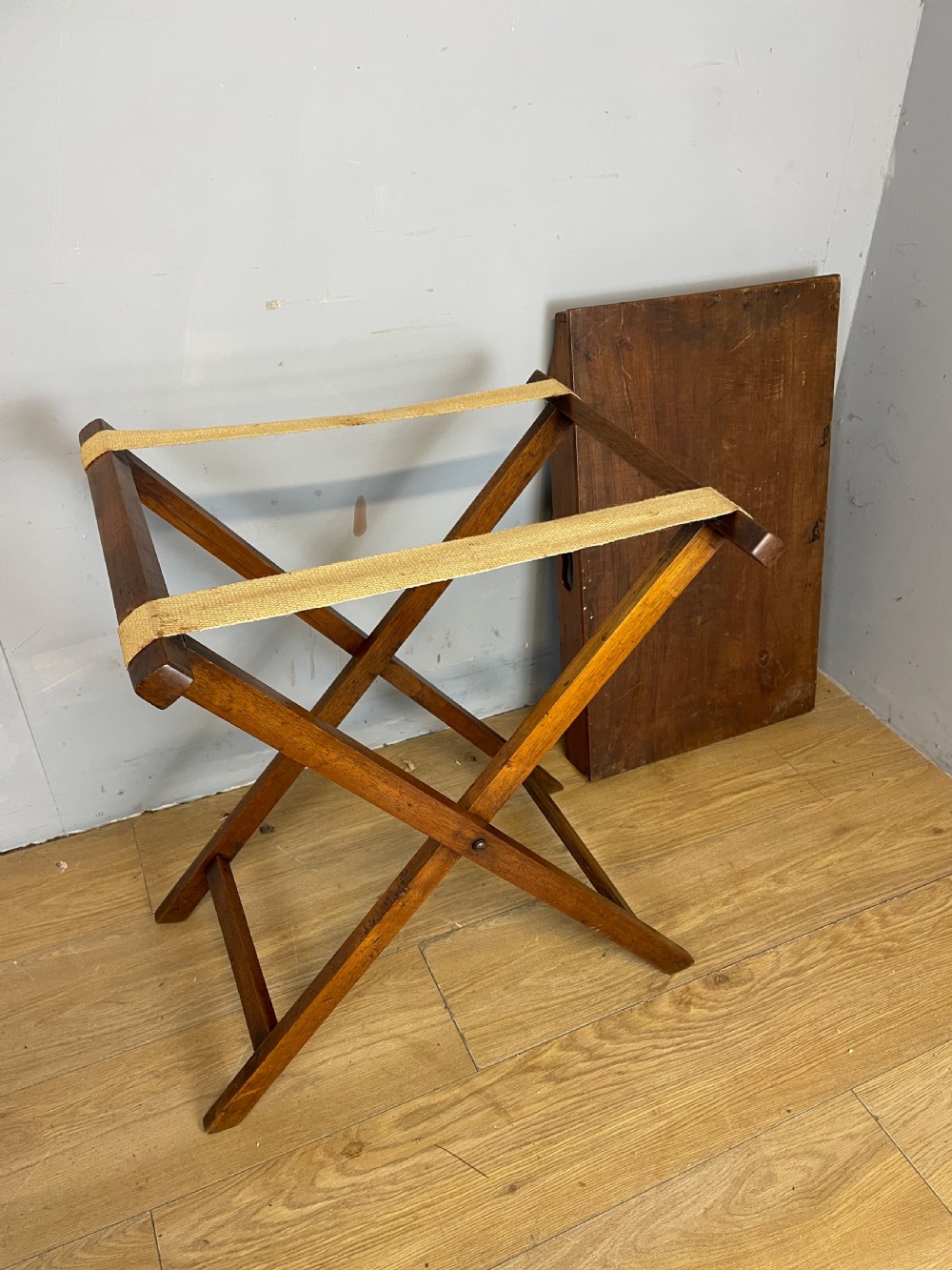 C19TH mahogany butlers tray on stand  View VII