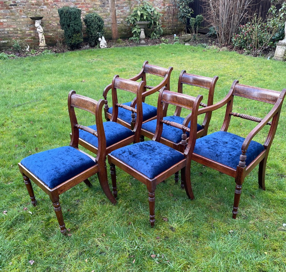 Set of  six Regency mahogany dining chairs circa 1815 View II