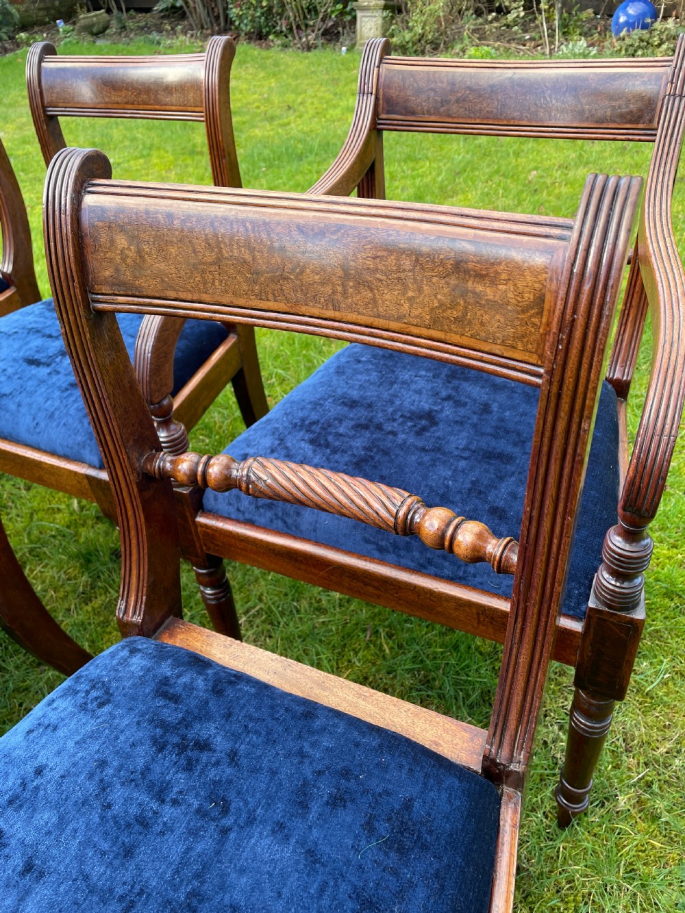 Set of  six Regency mahogany dining chairs circa 1815 View VI