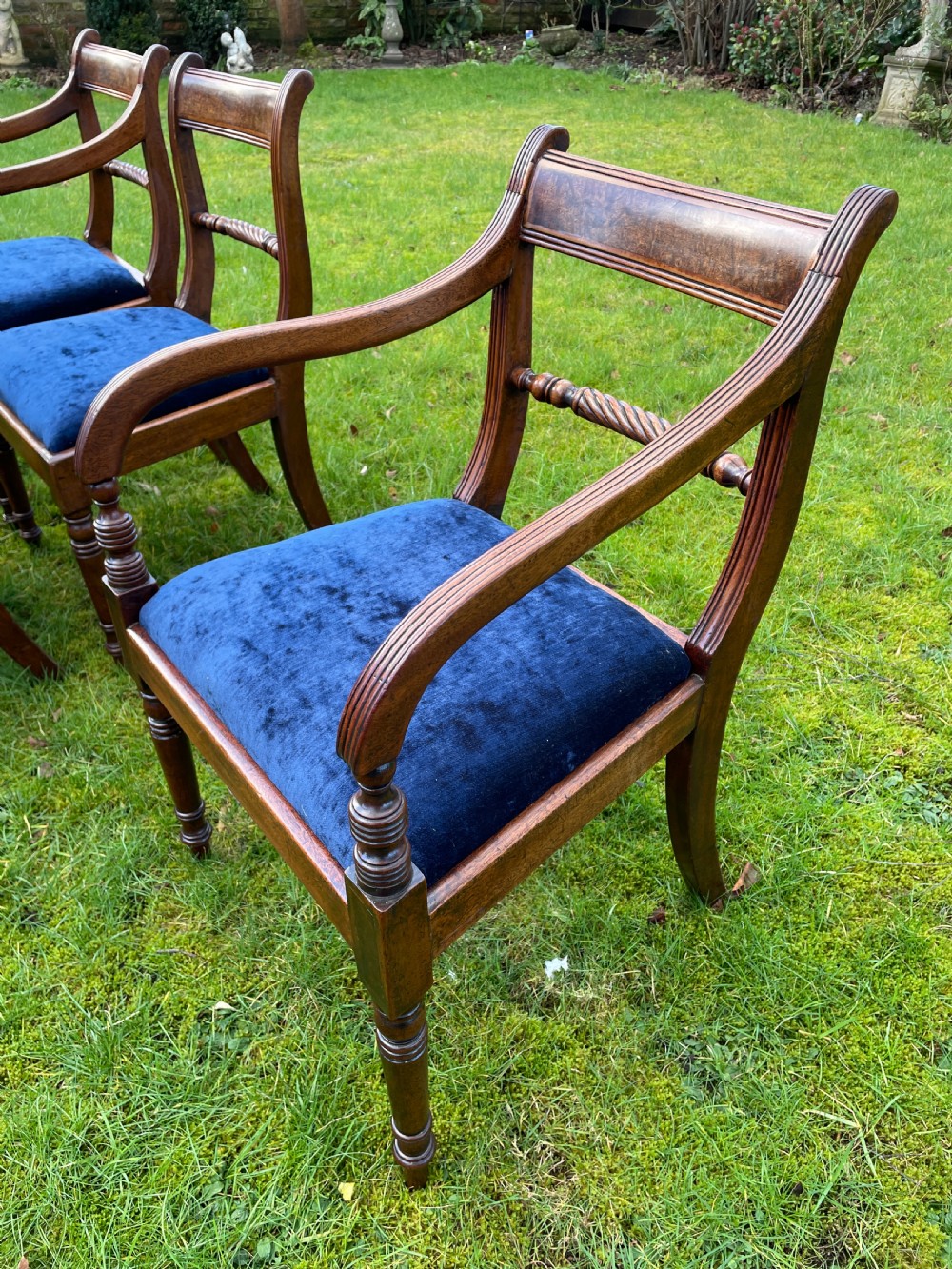Set of  six Regency mahogany dining chairs circa 1815 View X
