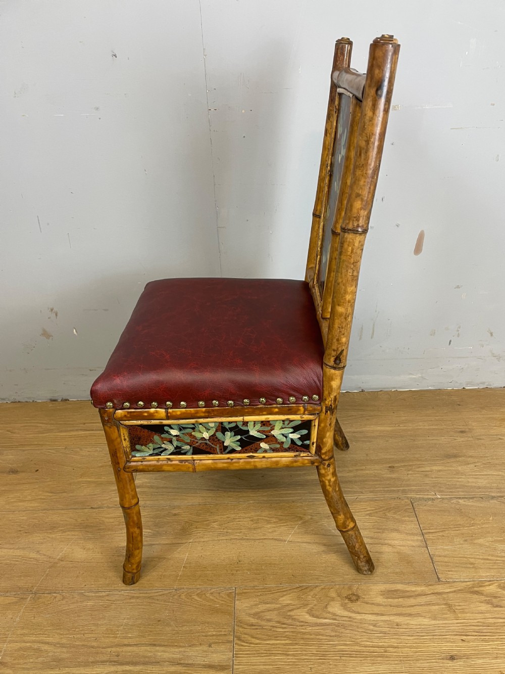 Aesthetic movement hand painted bamboo chair circa 1880 View VII