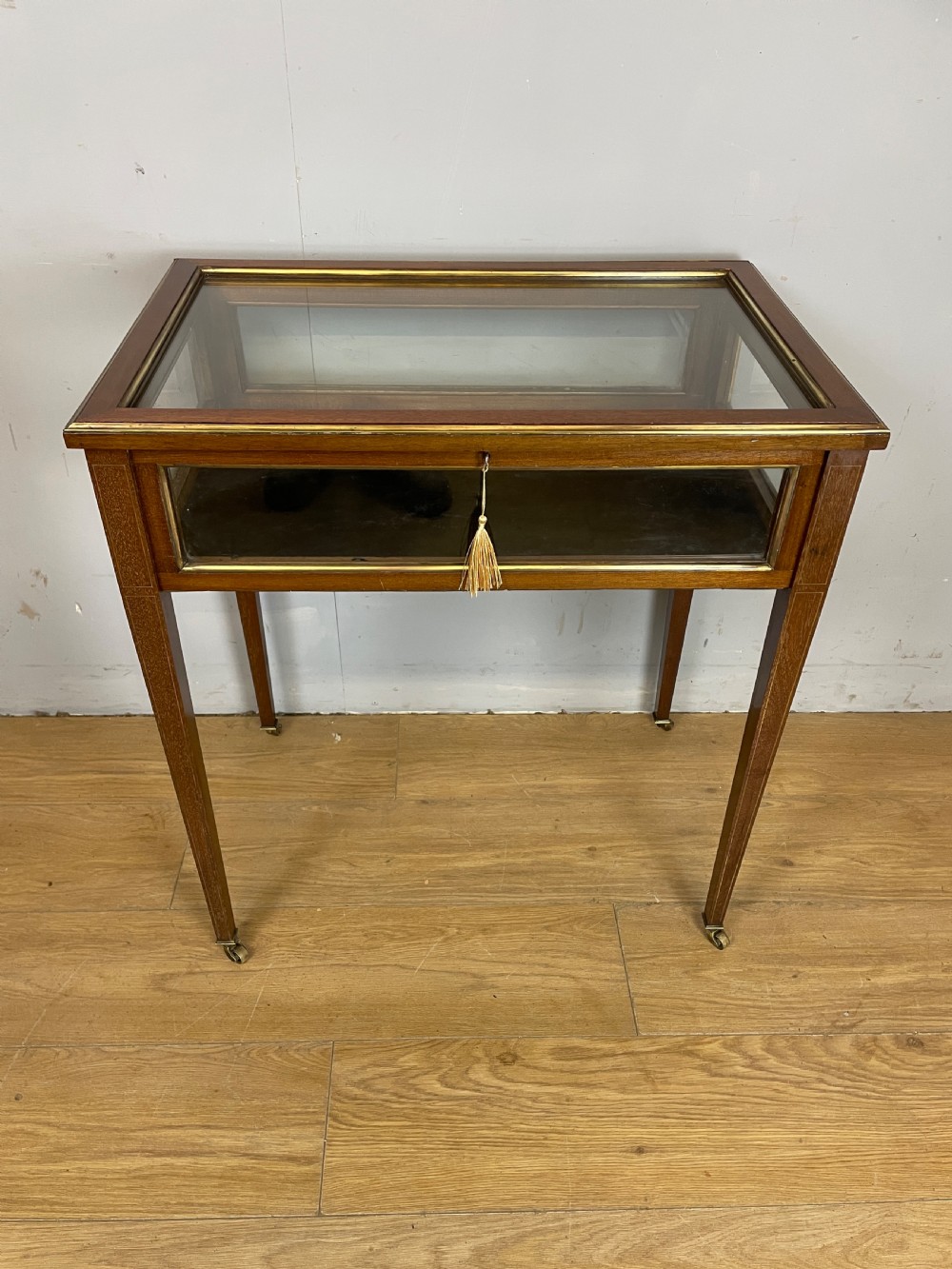 C19TH mahogany bijouterie with provenance 