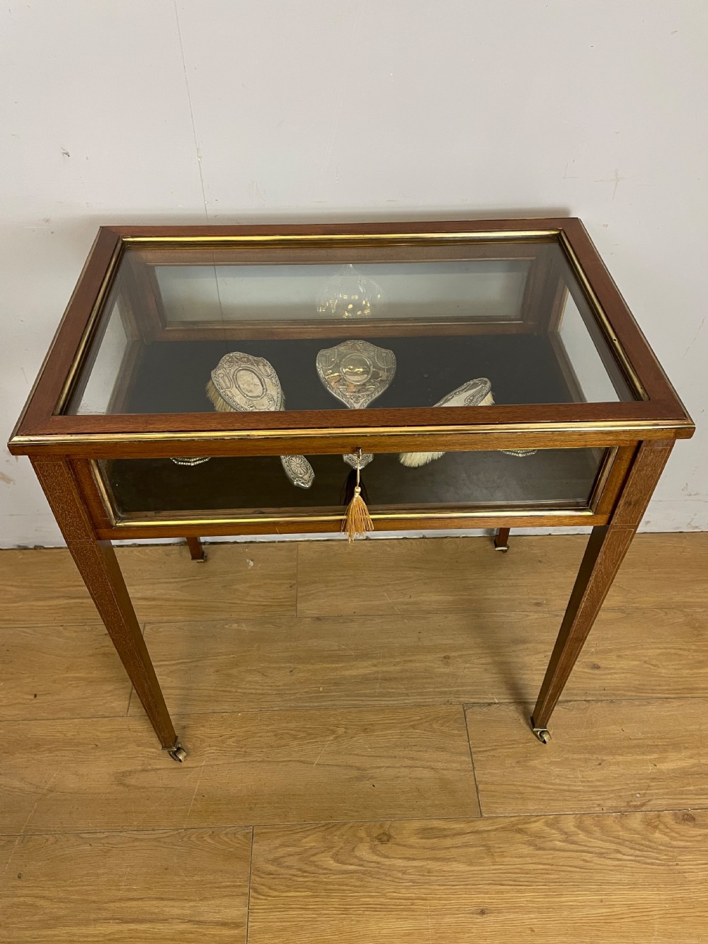 C19TH mahogany bijouterie with provenance  View X