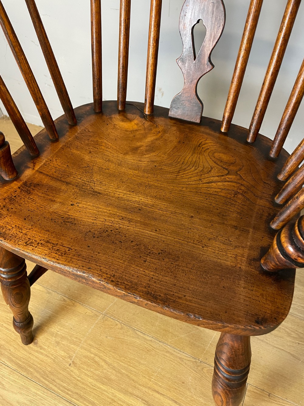 C19TH pair of ash and elm Windsor kitchen chairs  View VIII