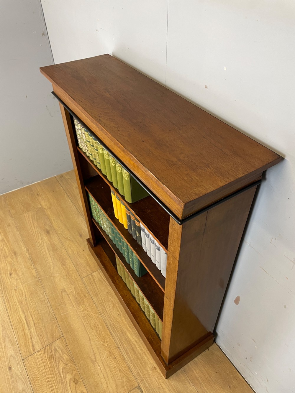 C19th walnut open bookcase  View IV