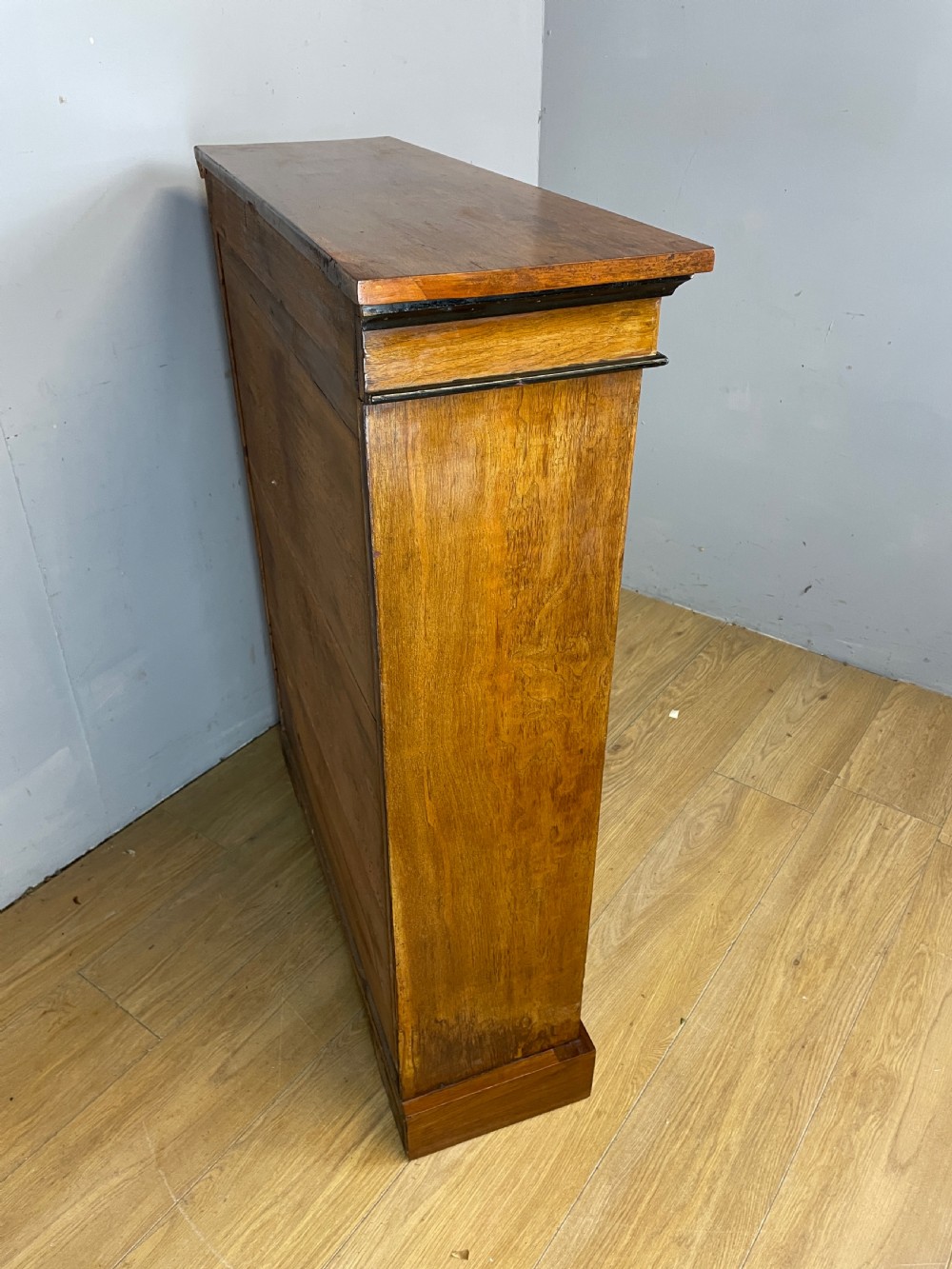 C19th walnut open bookcase  View VI