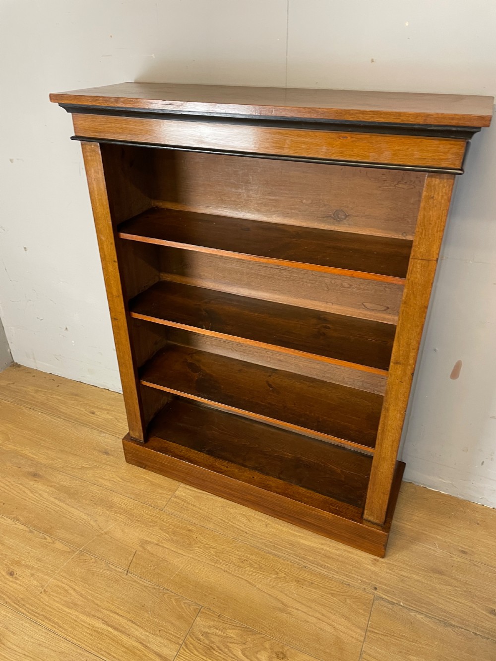 C19th walnut open bookcase  View VIII