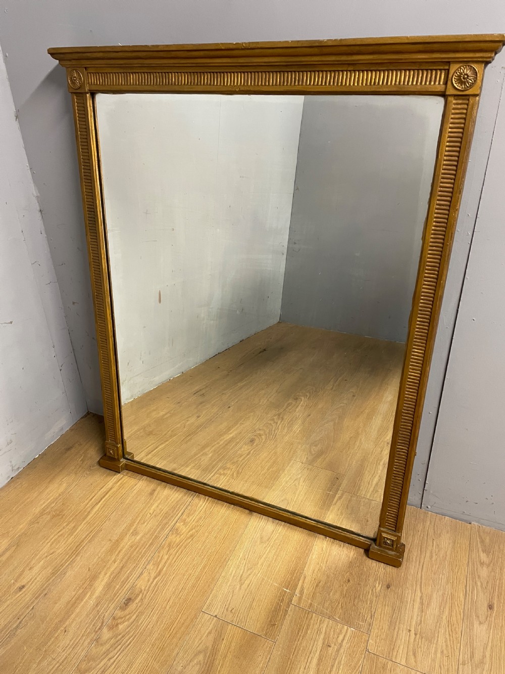 C19TH large gilt overmantel mirror View II