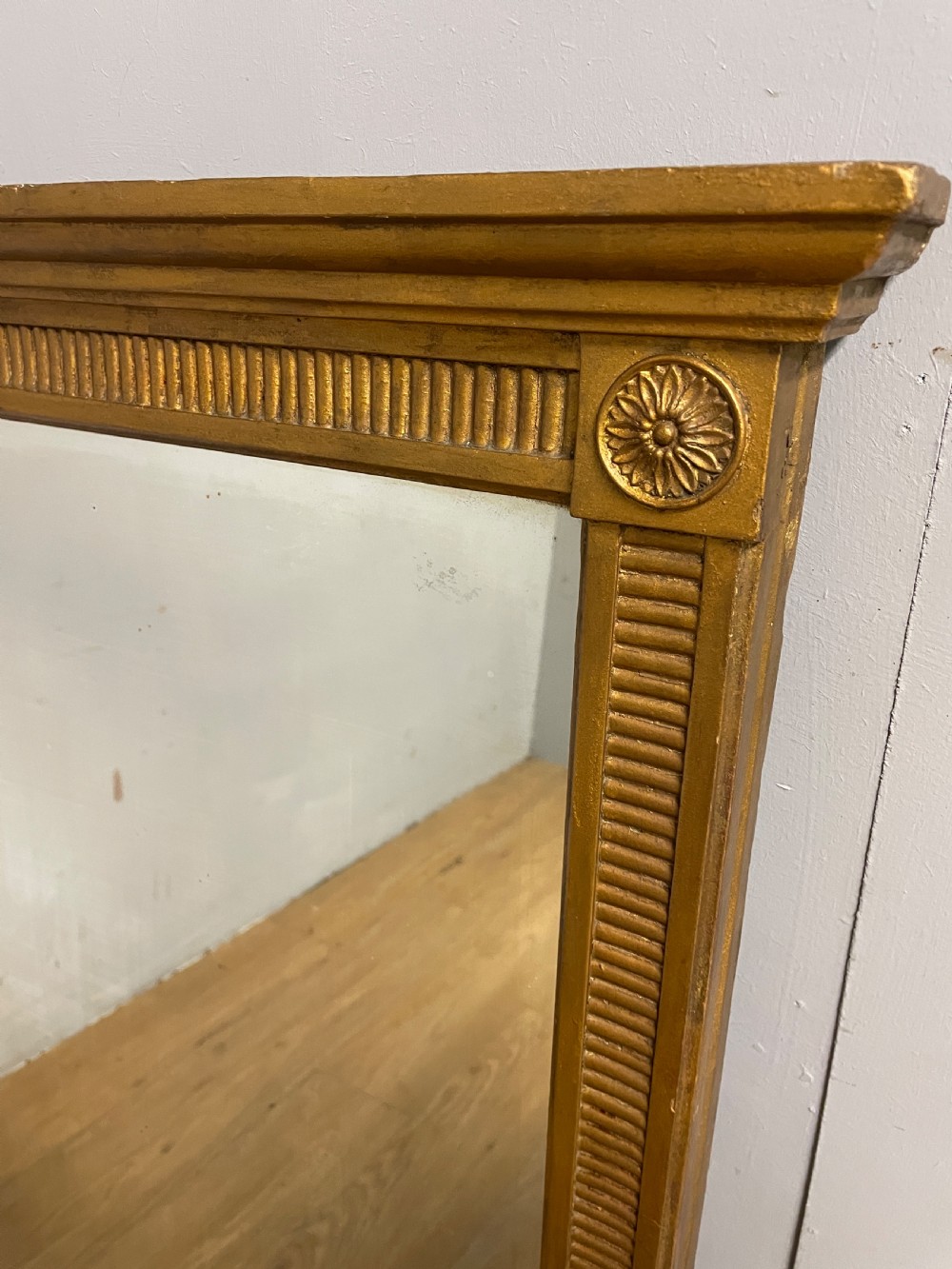 C19TH large gilt overmantel mirror View III