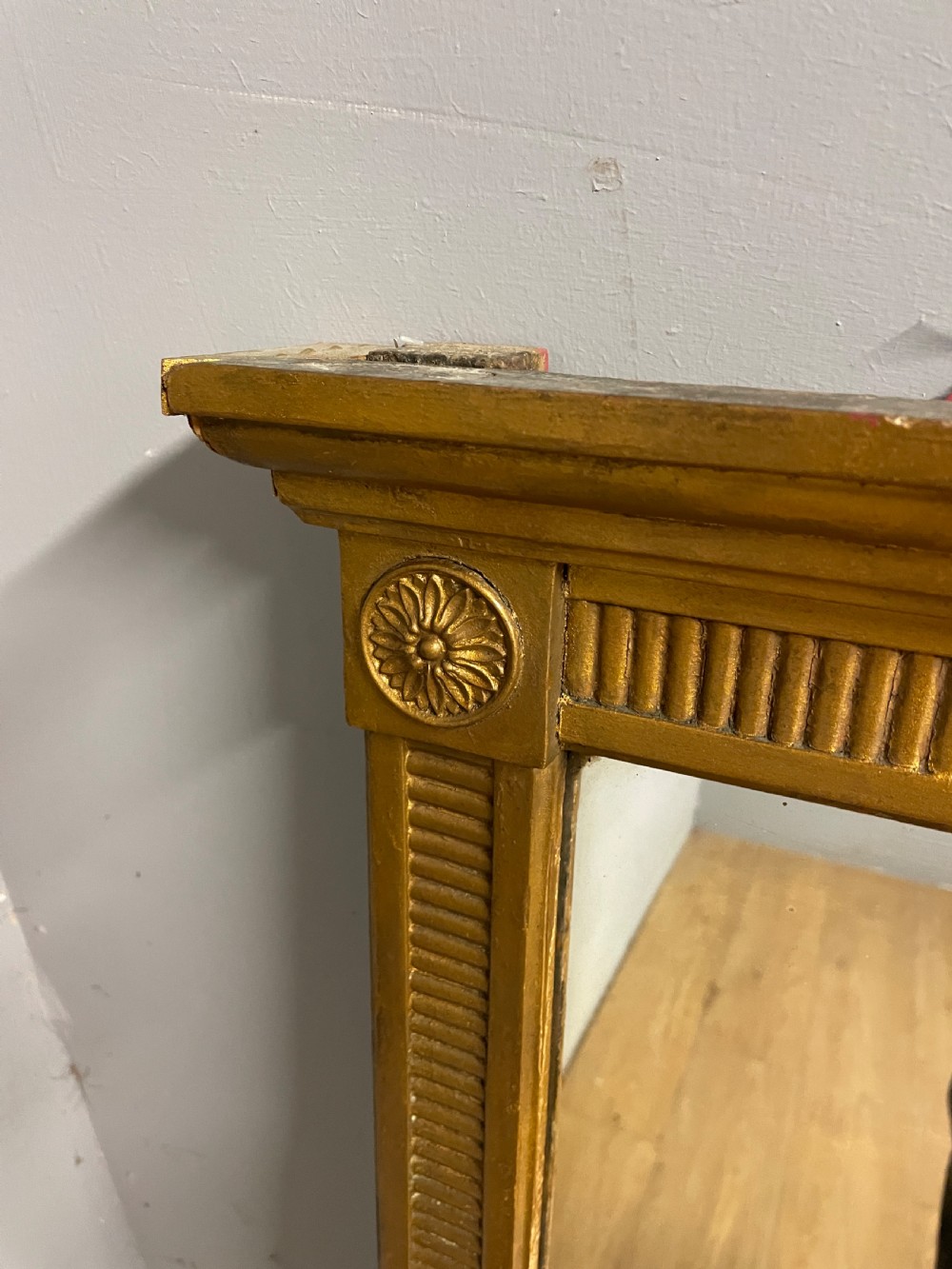 C19TH large gilt overmantel mirror View V