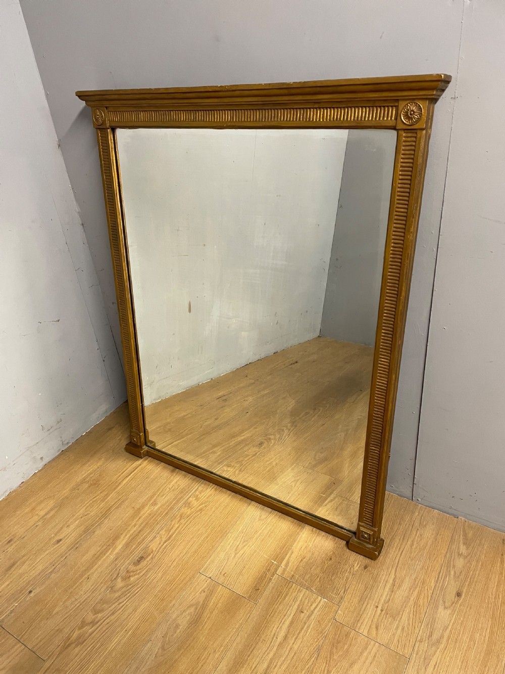 C19TH large gilt overmantel mirror View VII