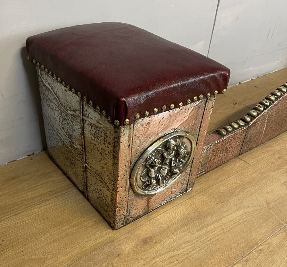 Late C19TH Adjustable club fender with red leather seats  View IX