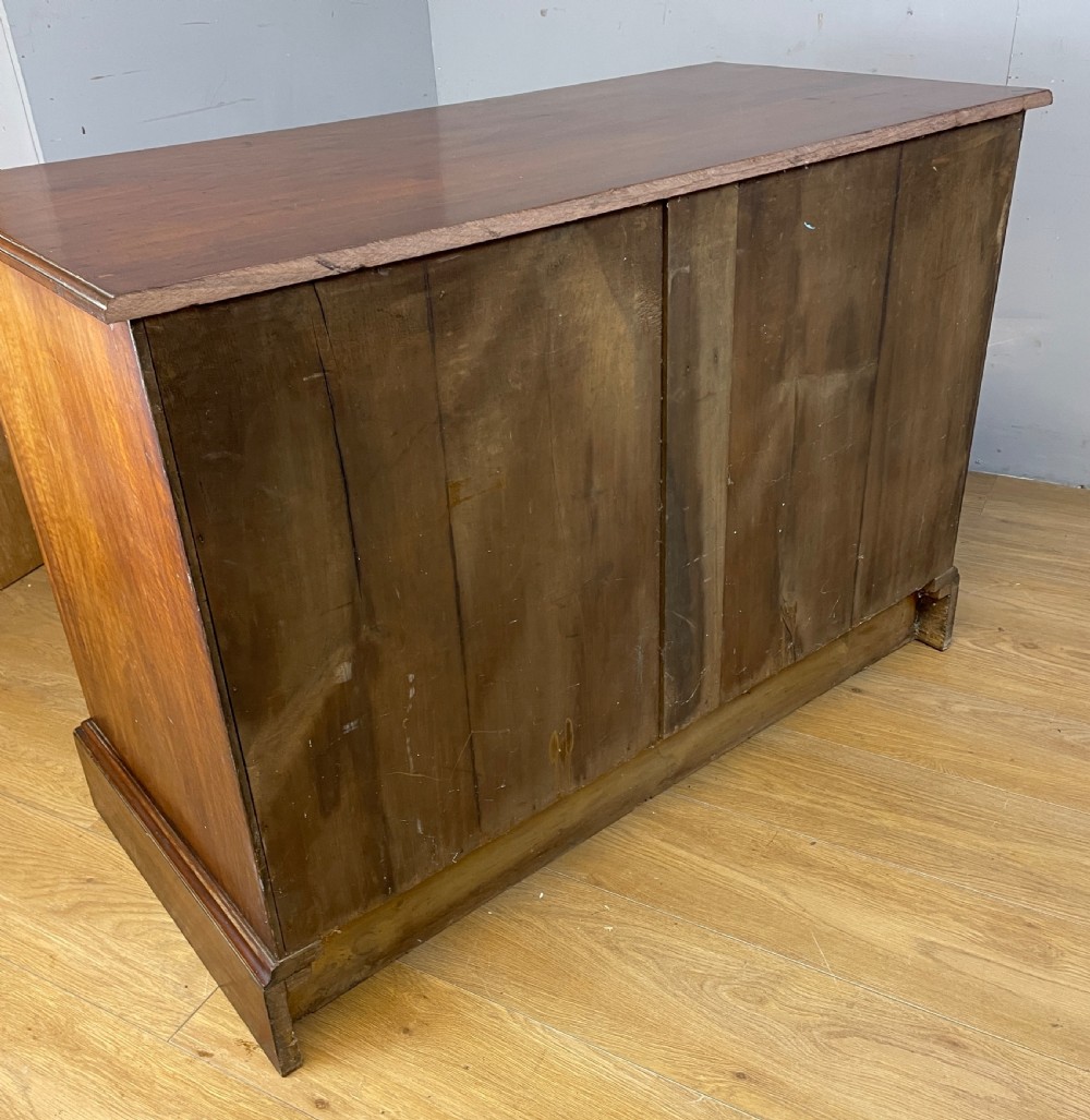 Arts and Crafts burr walnut three height chest of drawers by Miller and Co Leeds View IX