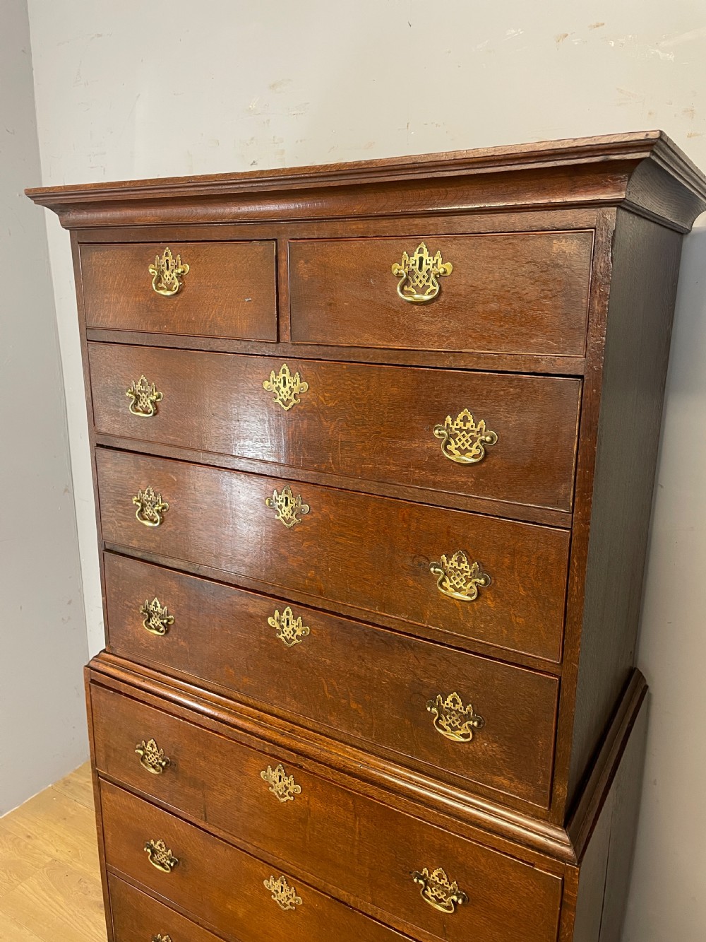 George III oak chest on chest  View III