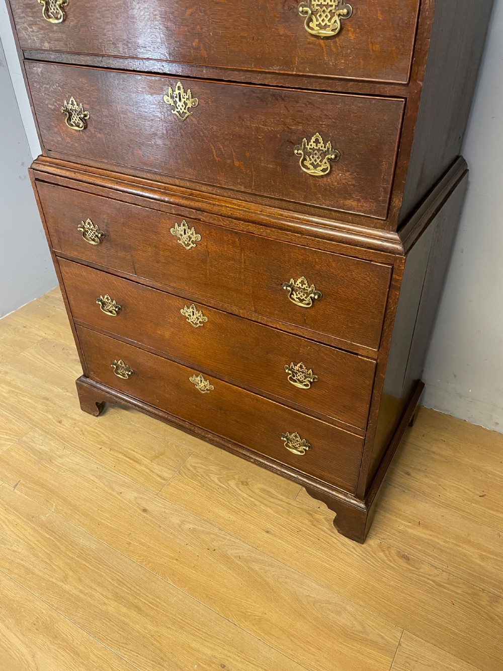 George III oak chest on chest  View IV