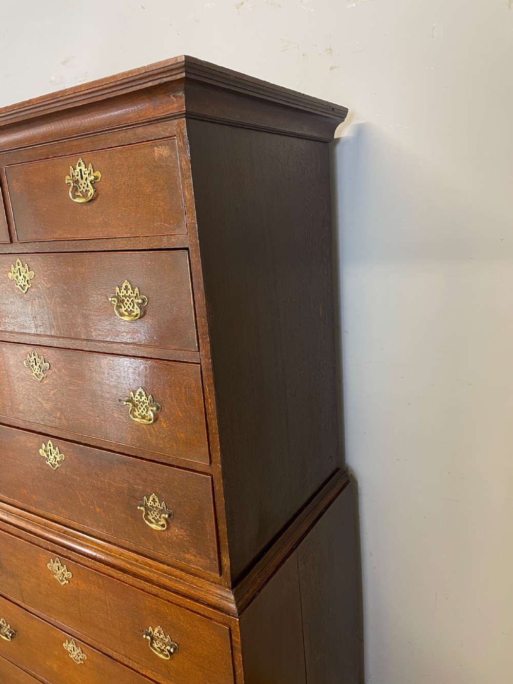 George III oak chest on chest  View V
