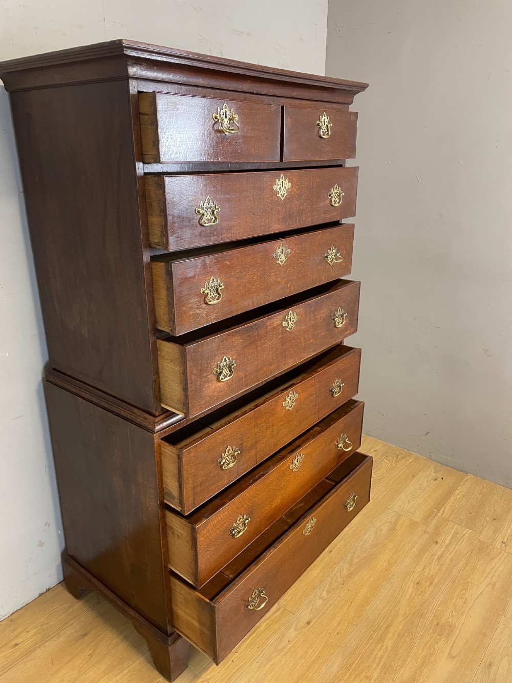 George III oak chest on chest  View VI