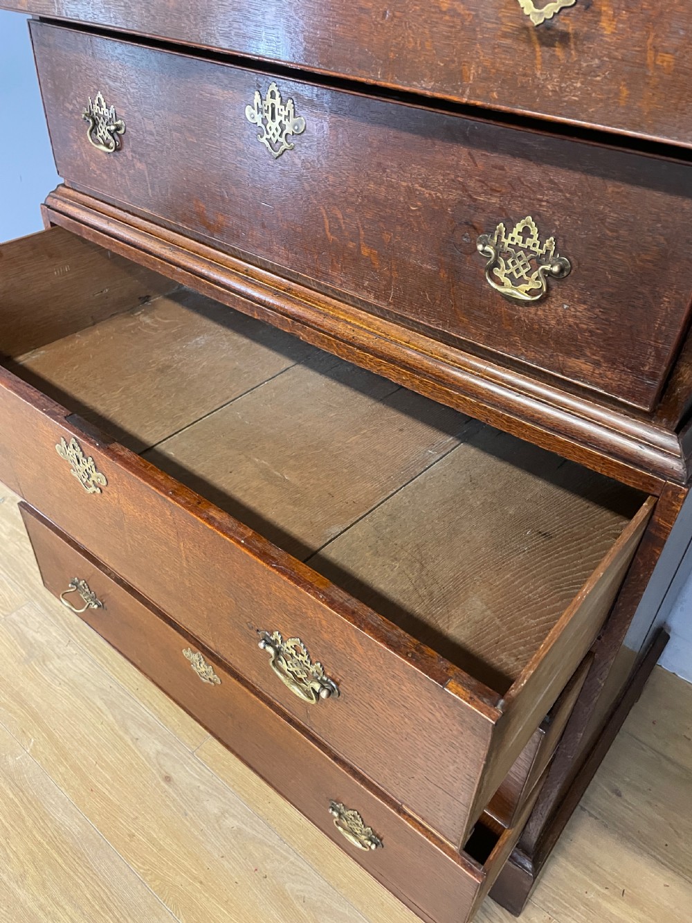 George III oak chest on chest  View VIII