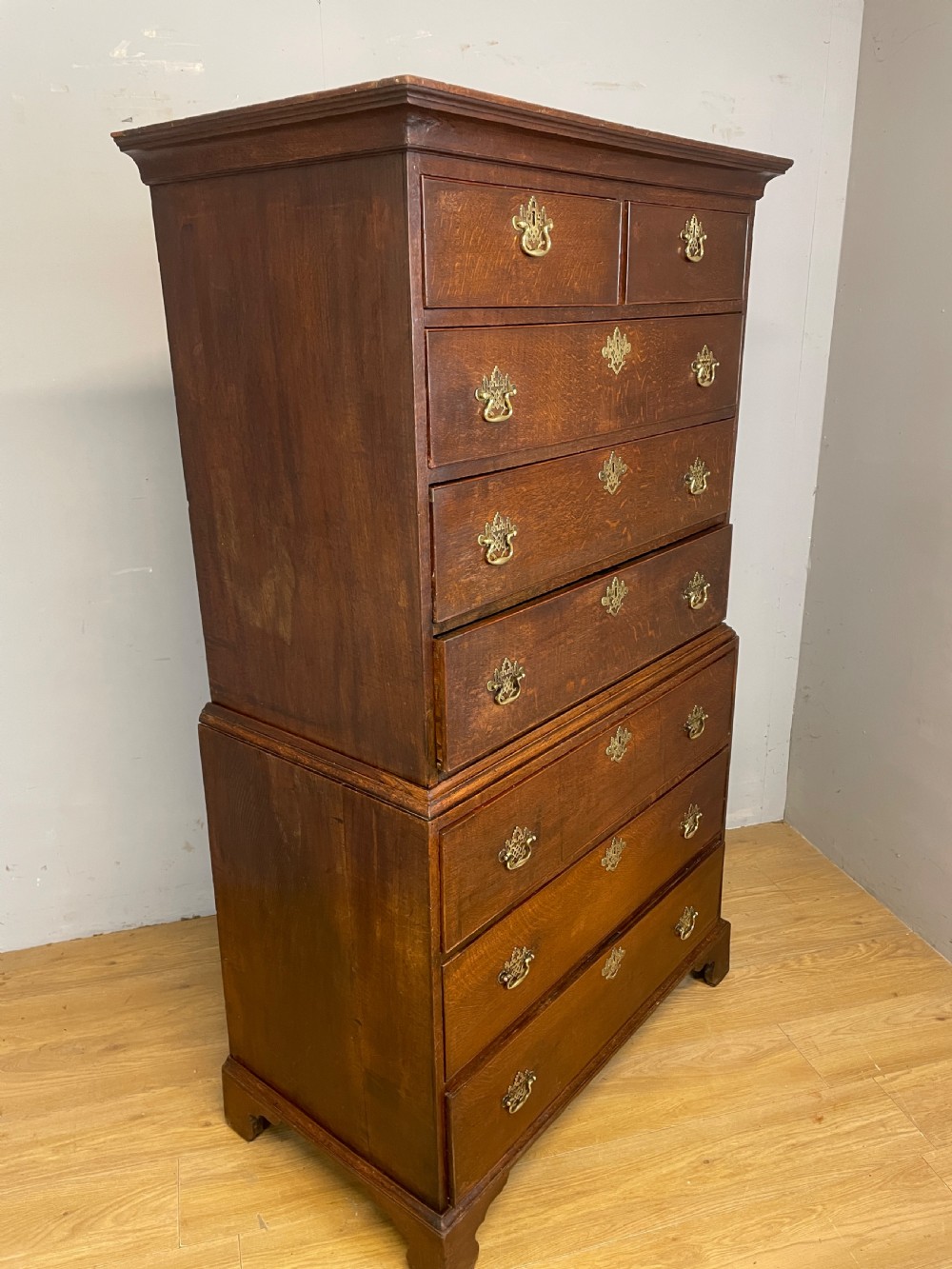 George III oak chest on chest  View IX
