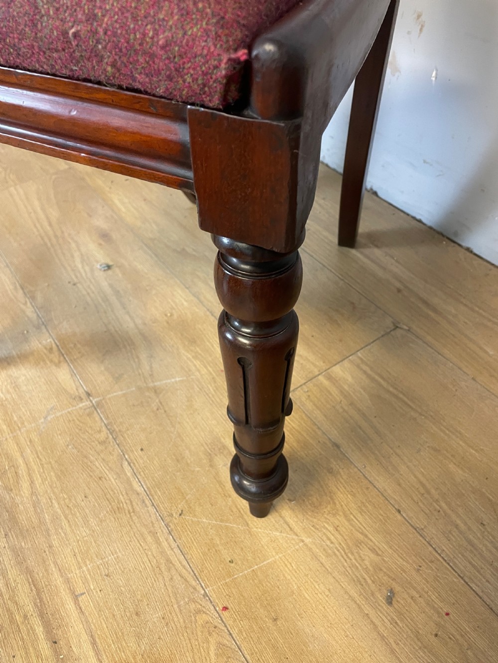 Late Regency set of four mahogany dining chairs  View VI