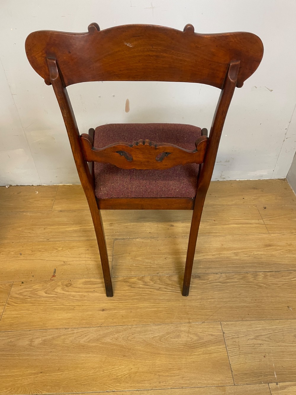 Late Regency set of four mahogany dining chairs  View VIII