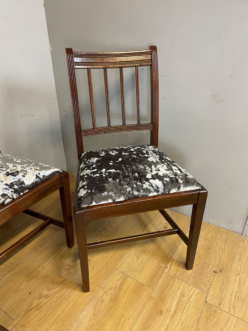 Edwardian set of six mahogany dining chairs circa 1910 View XII