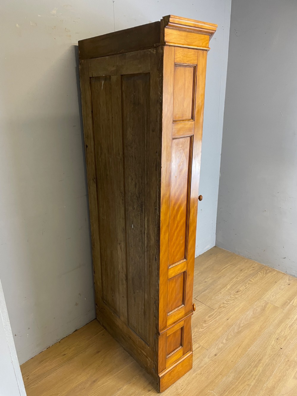 C19TH satin birch corner hall robe  View VII