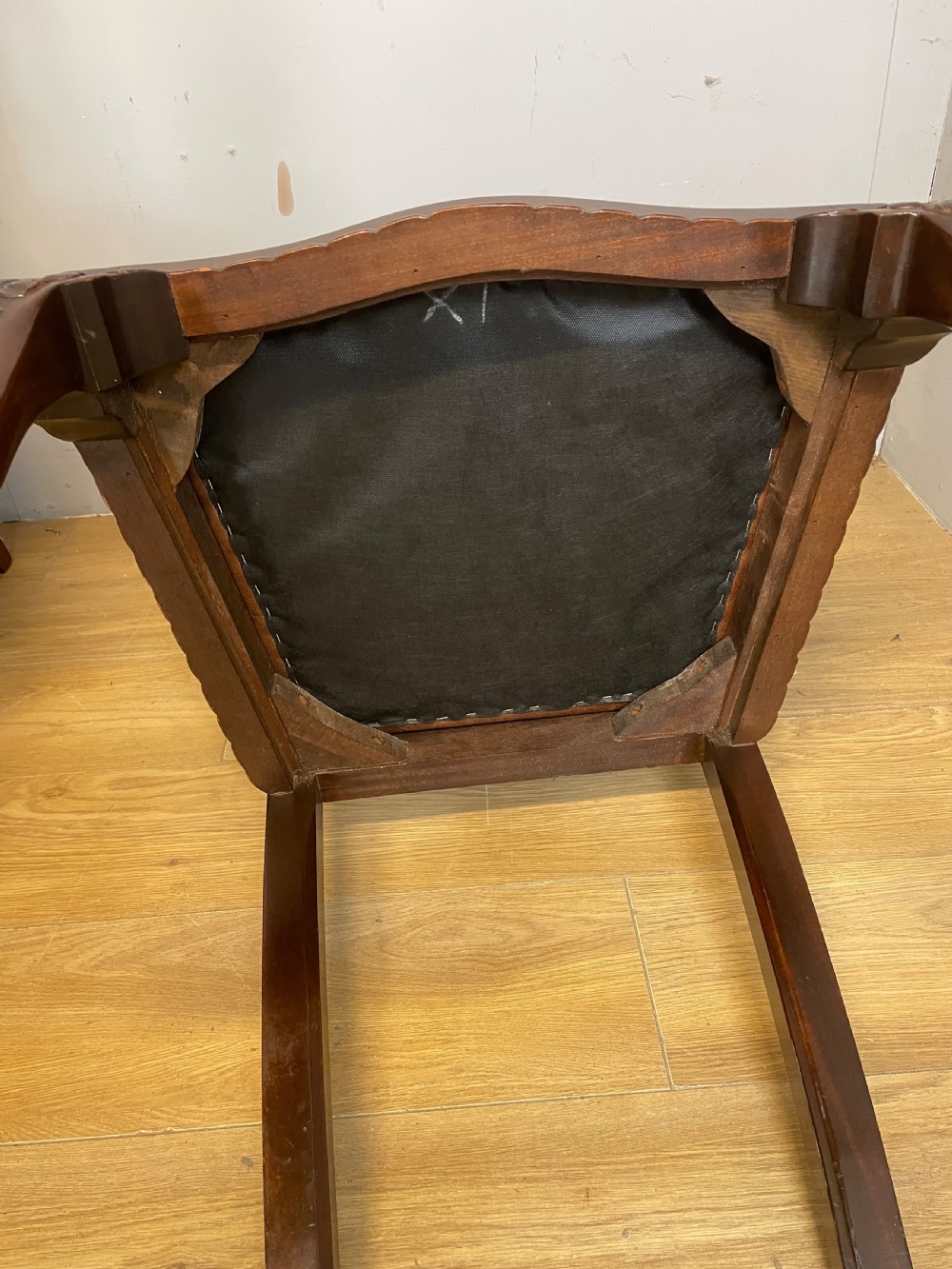 Set of six Chippendale revival mahogany dining chairs circa 1890 View XII