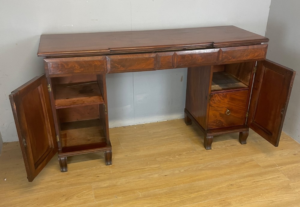 Regency flame mahogany twin pedestal sideboard circa 1825 View VI