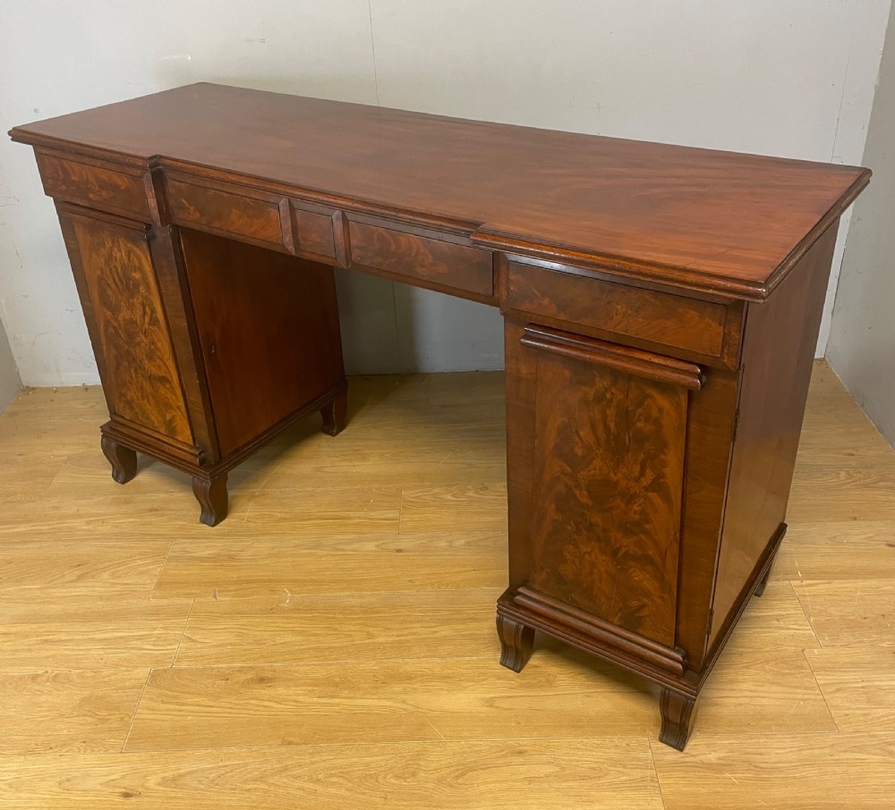 Regency flame mahogany twin pedestal sideboard circa 1825 View XII