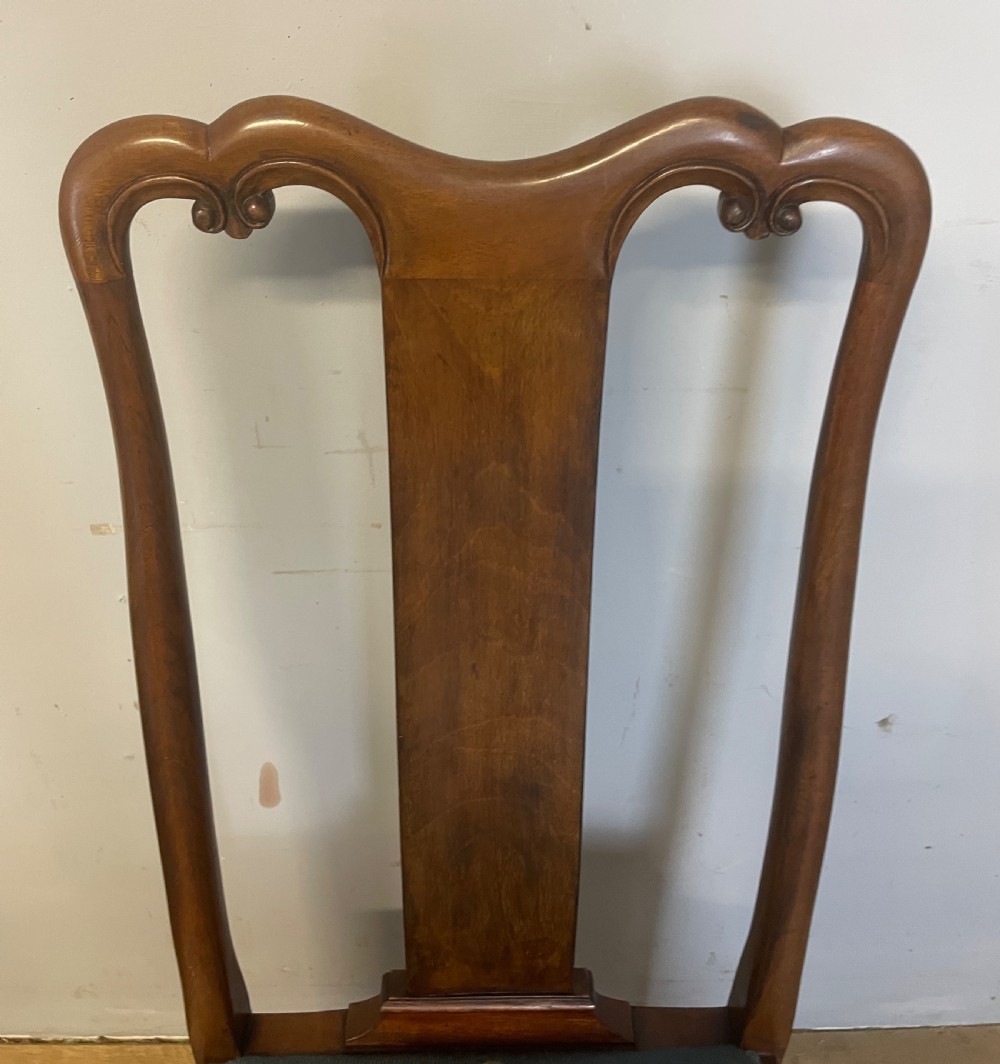 Set of eight Queen Anne style mahogany dining chairs circa 1920 View XIV