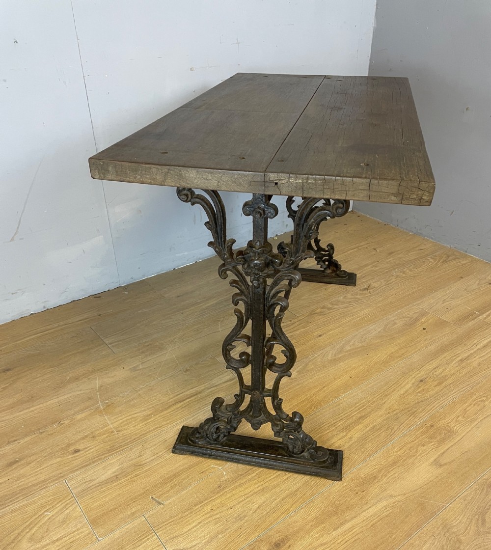 Nineteenth century cast iron garden table circa 1880  View III
