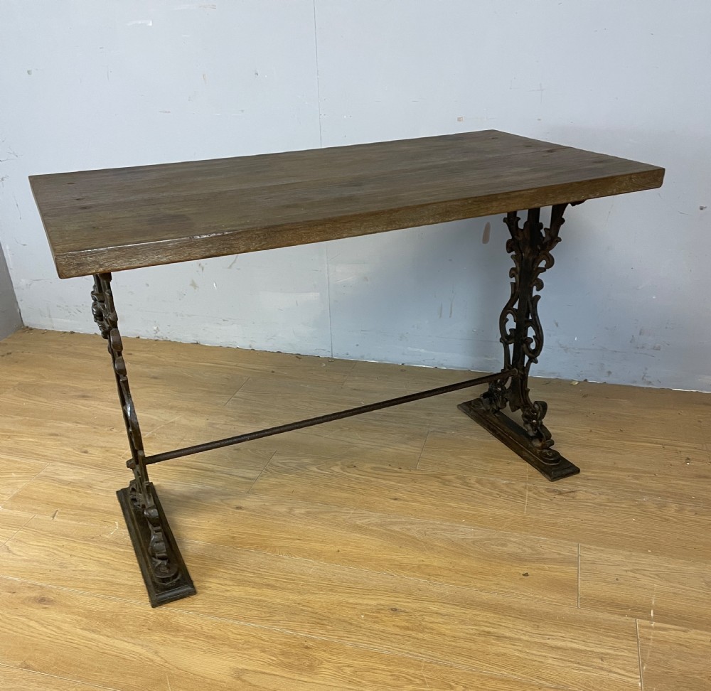 Nineteenth century cast iron garden table circa 1880  View IV