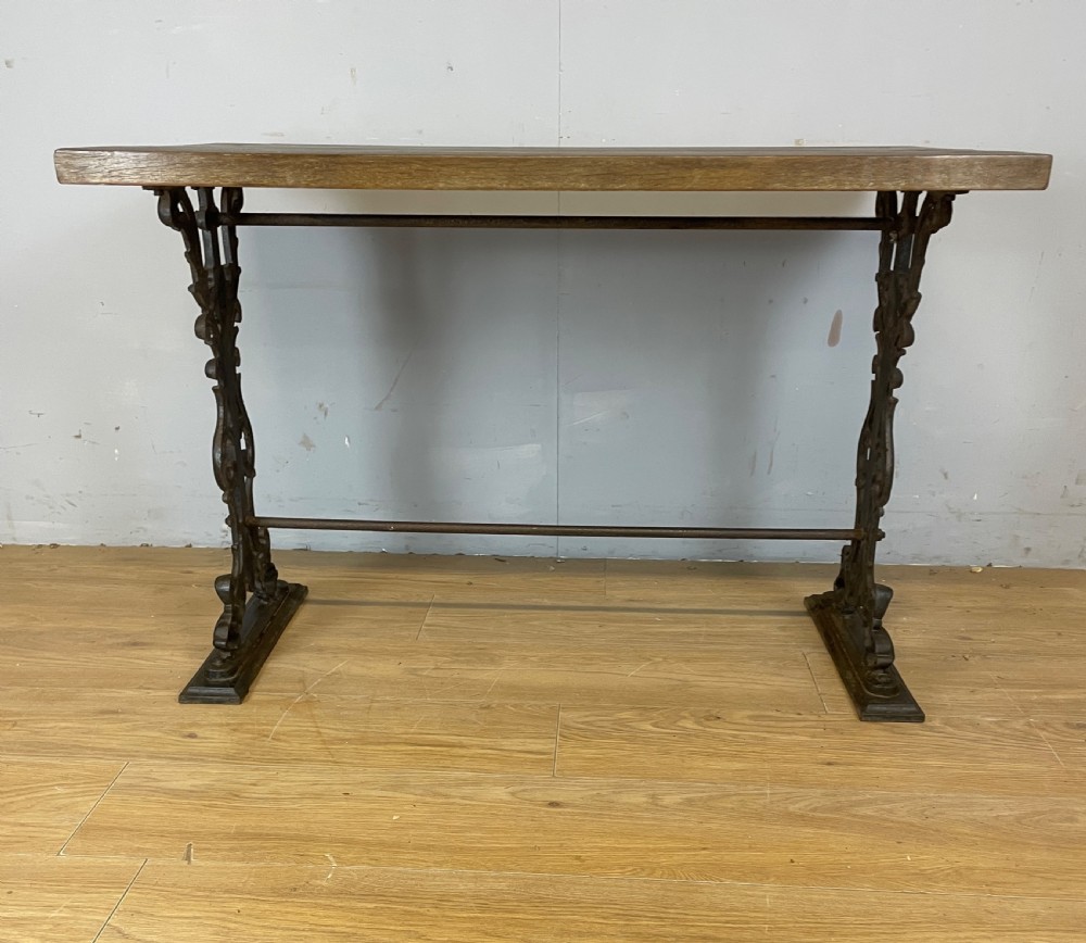 Nineteenth century cast iron garden table circa 1880  View IX