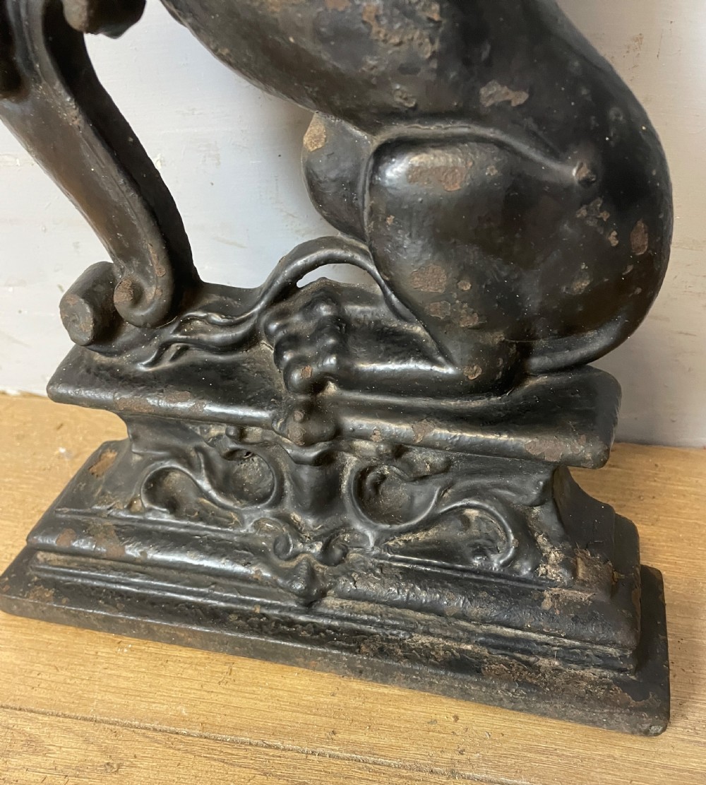 C19TH large cast iron doorstop  View VI