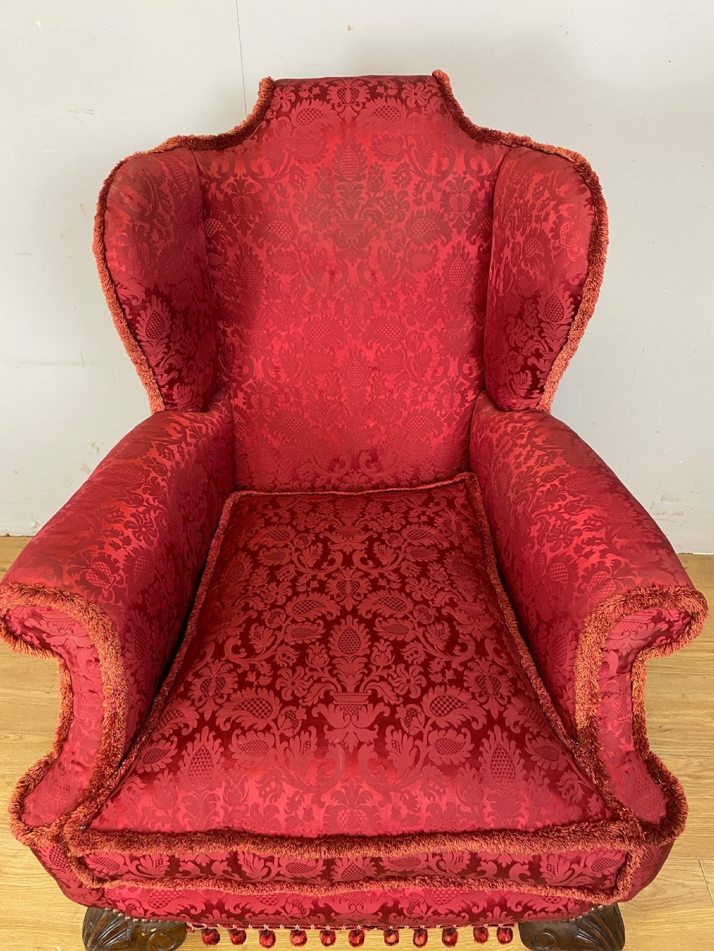 Late C19TH country house winged armchair circa 1880 View IV