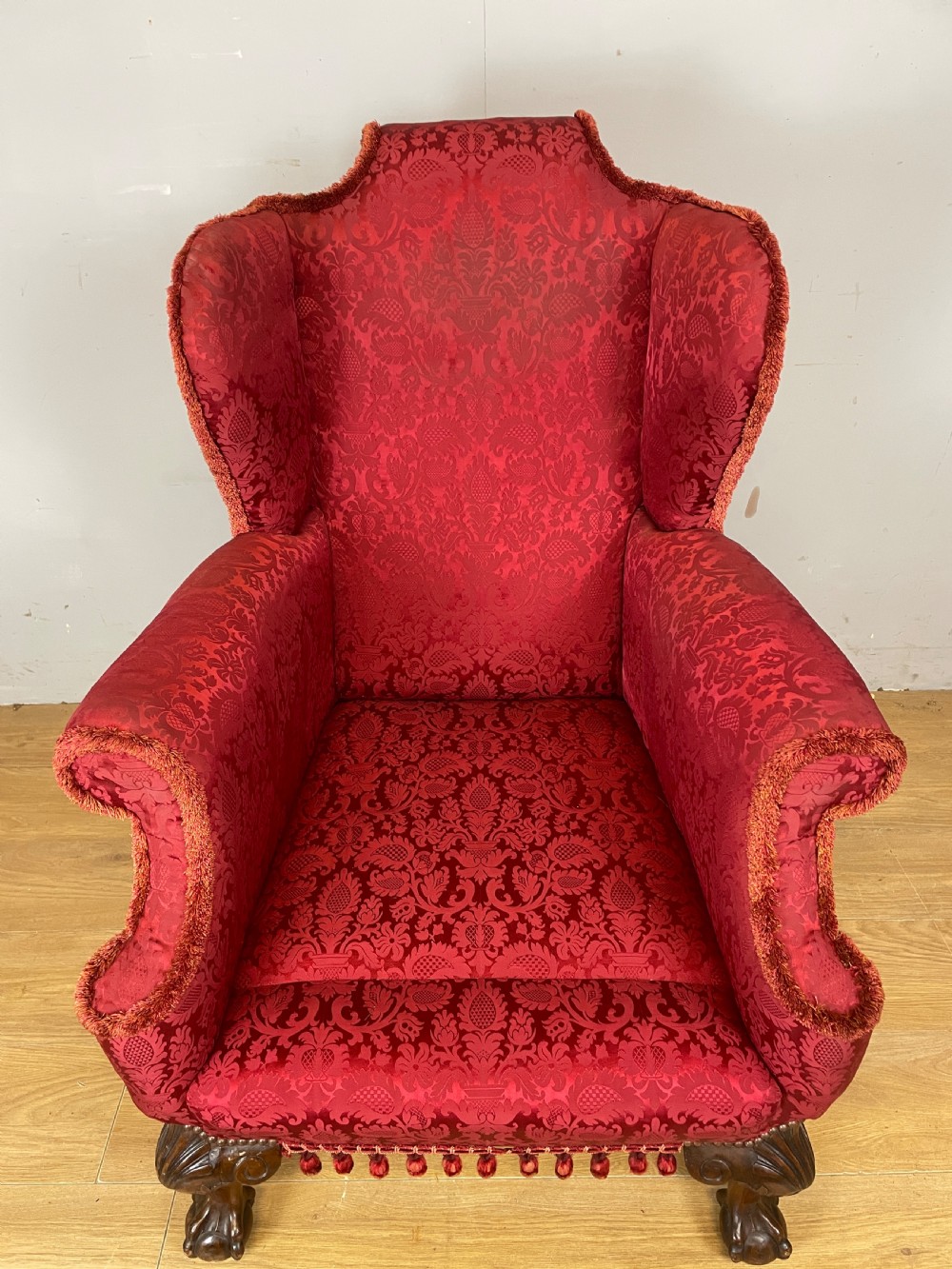 Late C19TH country house winged armchair circa 1880 View VIII