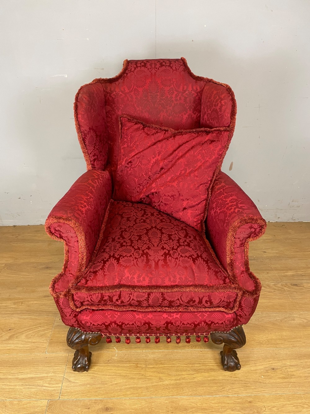 Late C19TH country house winged armchair circa 1880 View IX
