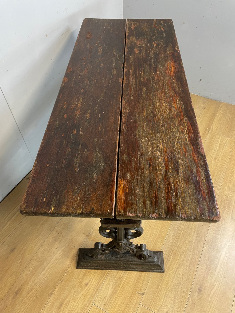 C19TH cast iron pub table  View II